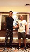 林沛與《紅海行動》主演王雨甜