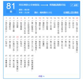 深圳公交81路 深圳公交81路