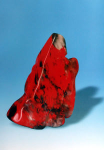 昌化雞血石牛角凍原石