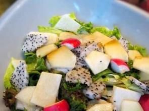 涼拌山藥火龍果 涼拌山藥火龍果