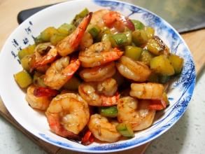 蝦仁炒青瓜 蝦仁炒青瓜