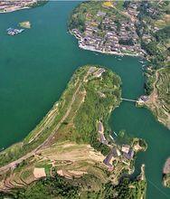 航拍重慶市酉陽酉水河景區