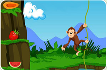 藤蔓猴子吃水果 藤蔓猴子吃水果