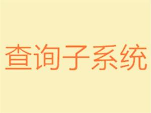 查詢子系統 查詢子系統
