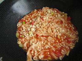 番茄炒金針菇 番茄炒金針菇