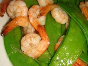 泰式荷蘭豆炒鮮蝦 泰式荷蘭豆炒鮮蝦