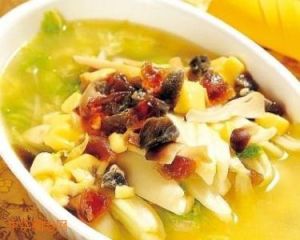 鮮湯蘑菇煮娃娃菜 鮮湯蘑菇煮娃娃菜