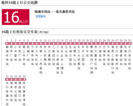 惠州公交16路 惠州公交16路