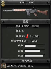 FNFAL ACOG突擊步槍