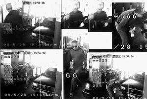 陝西府谷縣押解3殺人搶劫嫌犯