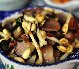 臘肉花生芽 臘肉花生芽