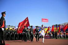 東北亞小清華學生在大運動會上的風采