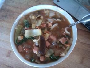 澱粉面片兒涼湯