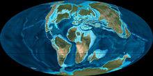 白堊紀時期全球的陸地分布