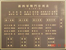 新四軍序列 新四軍序列