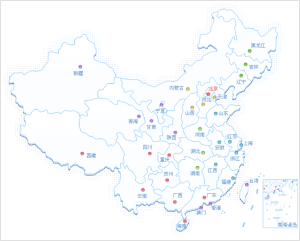 中國省治地圖