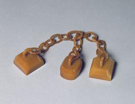 清乾隆帝田黃三聯璽 清乾隆帝田黃三聯璽