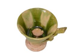 唐三彩深腹吸杯 唐三彩深腹吸杯