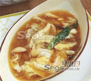 半菇蛋湯