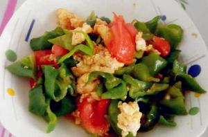 辣椒西紅柿炒雞蛋 辣椒西紅柿炒雞蛋