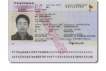 泰國護照個人信息頁