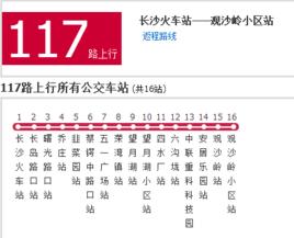 長沙公交117路 長沙公交117路