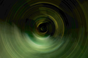 暗綠色漣漪效應