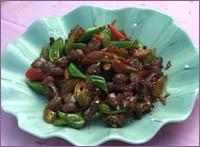 尖椒煸子排 尖椒煸子排