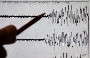 地震儀記錄地震譜顯示震級達8.8級