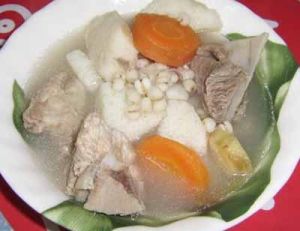 老黃瓜薏米燉排骨 老黃瓜薏米燉排骨