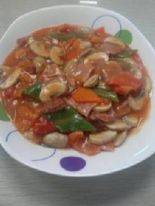 火腿燴番茄蘑菇 火腿燴番茄蘑菇