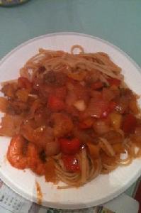 意式鮮蝦拌麵 意式鮮蝦拌麵