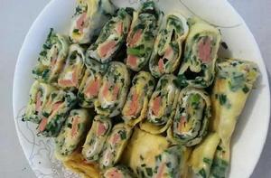 韭菜雞蛋卷 韭菜雞蛋卷