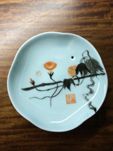 孟墨濃陶瓷作品：《牽牛花》
