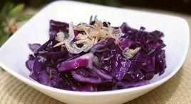 紫甘藍炒蝦皮 紫甘藍炒蝦皮