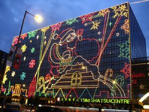 （圖）2007年尖沙咀中心的聖誕燈飾