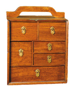 清代明式黃花梨提式藥箱