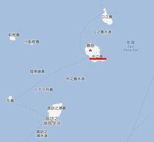 中之島位置圖（紅色處）