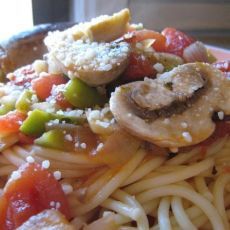 香腸蘑菇意面 香腸蘑菇意面