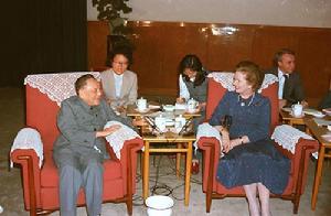 鄧小平會見柴契爾夫人