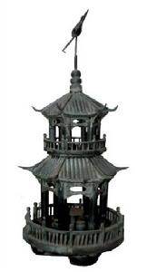 雙閣亭，高60厘米，寬30厘米