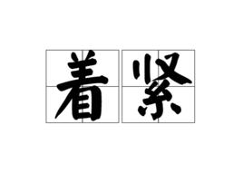 著緊[漢語辭彙]