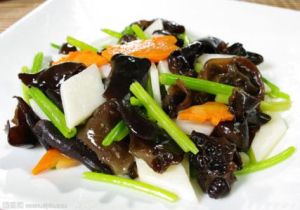 蚝油木耳炒山藥 蚝油木耳炒山藥