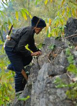 羅美珍125歲時上山砍竹子