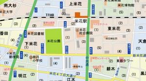 柯南OVA 7中出現的米花町地圖