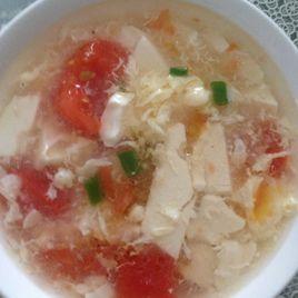 番茄豆腐雞蛋湯 番茄豆腐雞蛋湯