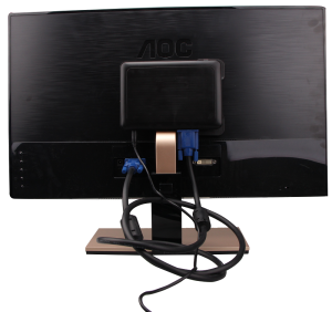 雲終端X3掛在顯示器後