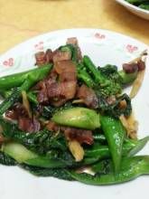 薑汁芥蘭炒臘肉 薑汁芥蘭炒臘肉