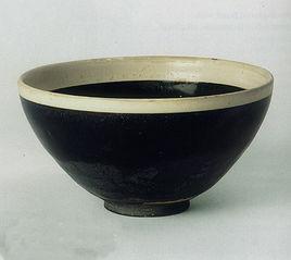 黑釉白邊碗 黑釉白邊碗