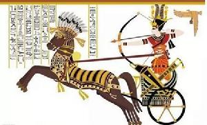 埃及浮雕的複製品 拉美西斯宣布自我勝利